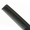 12 Style Hairdressing Comb Barber Shop Haircut Combs Black Dense Tooth Carbon Fiber Hairbrush Pro Style Tools Tip-tail Comb