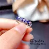 Cluster Rings Passed Diamond Test Stone Moissanite 925 Sterling Silver Single Row Drill Women Classic Fashion Engagement Fine 3220214E