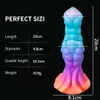 7.6 w dildo Monster Fantasy Sex Toy Luminous anal dildo ssanie silikonowe sęk na potężnym ssym kubek smoczy dildo