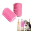 Verzorging katborstel kam kat speelgoed met catnip kat wall borstel hoek kat scratcher massage self trimmer kam huisdier borstel hoek cat scrubber