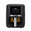 Fryers Kalorik 5 Quart Digital Air Fryer مع نافذة عرض ، أسود