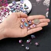 kits 36pcs / boîte bijoux de pendentif bricolage Fabrication avec des pendentifs en verre en verre k9 imitation de l'acier en cristal autrichien