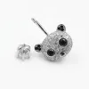 Gioielli Hellolook 925 Sterling Silver Navel Piercing per la ragazza zircone anello di ombelico anello piercing gioielli carini pandette di panda