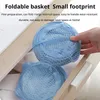 Sacs à linge Mesh Up Square Basket Storage Toy Organizer Sac Pankets à vêtements pliables pour dortoir