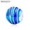 Strands 2Pcs/lot European Enamel beads Whirlpool Charm Fits Brand Snake Chain Bracelets & Necklace