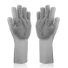 Gants pour lave-vaisselle Gants Gants Silicone Sponge Glove Glove Brouple Cuisine Nettoyer outils Dropshipping Kitchen