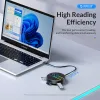 Hubs ORICO RGB USB 3.0 HUB With Type C Power Port 5Gbps High Speed Multi Splitter OTG Adapter For PC Computer Accessories Macbook Pro