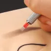 Nålar 100 st 4 råa r3 runda nålar detaljer om 3D permanent makeup ögonbryn tatuering nålar mikroblading 4 x 3 stift runda blad