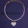 2024 Chaîne de Pengdant Heart Heart 14K Bracelet de luxe sur le bracelet de luxe sur les femmes pour femmes Bijoux de mode de mariage 38