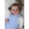 Bonecas de 24 polegadas renasceram a criança boneca Maggi Bebe Reborn Vinyl Doll Kit inacabado Pescos em branco não pintados