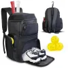 Mochila de saco de pickleball de bolsas com compartimento de sapatos Gancho de grande capacidade Pickleball Paddle Bacs Hold Pickleball Acessórios