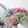 Fiori decorativi 3/6pcs Gypsopila Fiore artificiale Bianco Pink Blu Bisth Bisth Bouquet di plastica per casa Decorazione per feste di nozze fai -da -te