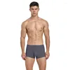 Underpants 1 pcs/lotto uomo sexy biancheria bianche da uomo pugile comode mutandine nylon man fx014