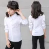 T-shirts concours de discours pour filles garçons 100% coton chemises enfants chemises formelles adolescents Performance scolaire uniforme 416 ans vestidos de fête