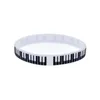 100 st piano key silikongummi armband bra att använda i alla fördelar gåva för musik fans242b