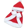 犬アパレルクリスマスケープ面白い服クリスマス服暖かい子犬ファッションスカーフマントのプロップ装飾ショール