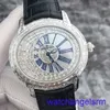 AP pols horloge chronograaf millennium serie heren horloge 18k platinamateriaal met t-square diamant achter automatisch mechanisch horloge voor mannen