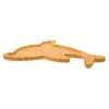 Plates Bamboo Dolphin Snack Tray House Decorations for Home Serving Modellering Multicooker Accenten