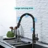 Kitchen Faucets Faucet Pull Out Brushed Nickle Sensor Stainless Steel Black Smart Induction Mixed Tap Touch Control Sink