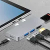 Hubs USB Splitter Hub Szybkość wielofunkcyjna rozszerzona czytnik kartek Card Card Hub for Surface Pro 8