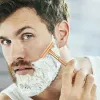 Rasage chromé à double bord traditionnel des lames avec rasoir de sécurité à 10 lames pour les rasoirs manuels de métal premium masculin