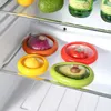 Depolama Şişeleri 4 PCS Meyve Sebze Şeklinde Koruyucular Gıda Kutusu Şeffaf Film Koruyucu Koruyucu Koruma Conta Kapağı
