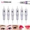 Nadeln 100pcs/Los Einweg 8mm Schraubengrau Tattoo -Nadeln Patrone für Tatu Mikroneedling Permanent Augenbrauenlippen Make -up -Nadeln