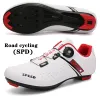 Calçados sapatos de ciclismo masculino de ciclismo Sapatos esportivos esportivos profissionais Sapatos de ciclismo respirável de fivela única Sapatos femininos de ciclismo