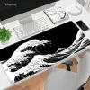 Pads Large Mousepad Japan Great Wave Mousepads Keyboard Mat Deskpad Pc HD Desk Mats Company Mouse Pad Minimalist White Mouse Mat