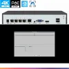 レンズXM POE NVR 4Channelホームセキュリティカメラシステムビデオレコーダーサポート8MP/5MP/4MP/3MP/1080P HD IPカメラP2P CCTVシステム