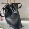 Balencig le cagole dubbel singel axelväska ny kross serie papperskorgen kedja matt kalvskinn handväska crossbody tote svart vit kvinnor unik band designer pu te7