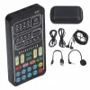 Microphones Recording Mini Sound Card Voice Changer Set Colorful LED Lights for Live Streaming