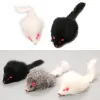 Toys 18cm False Mouse Cat Pet Toys Cat Souris de queue longue et Soft Real Rabbit Fur Furry Plux Cat jouet pour animaux de compagnie Chiens