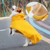 Dog Apparel Puppy Raincoat PU Material Pet Waterproof Clothing Medium Dogs Rainy Season Outdoor Hiking Accessories