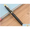 Ballpoint Pens Оптовая 2PC Business Im Series Matte Black с золотой отделкой роликовой ручки.