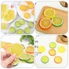 Party Decoration 20 Pcs Artificial Imitation Slice Lemons Kitchen Table Centerpieces Plastic Slices