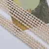 Chaines en gros 4-5 mm Riz blanc naturel Stron de perle d'eau douce pour la fabrication de bijoux