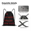 Torby na zakupy niestandardowe czerwone afrykańskie wyścigi mtb sznurka z plecakiem lekki rower gimnastyczny worki worka sportowego do podróży