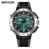 Sanda 3112 Fashion Trend Multi Functional Men للرجال المضاد للماء Light Light Outdoor Sports Prosesatile Electronic Watch