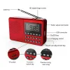 Radio M168 FM/AM/SW fullband 21Band Portable Radio LED Digital Display Screen Mp3 Player Power Fail Memory Gifts för äldre