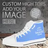 Chaussures décontractées Forudesignens High Top Sneakers Femmes Funny Prints Lace Up Trainers Blanc Breatch Toivas