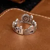 Clusterringe 2021 kreativer Urban Retro Style Ring London City Finger Britisches Gebäude für Frauen Cocktail Holiday Gift Fashion176L