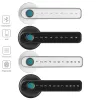 Controle por porta de impressão digital trava elétrica Smart BluetoothCompatible Handle Plangle Bloqueio Desbloquear a entrada sem chave Funcionamentos para iOS/Android