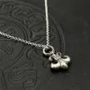 CH Trendy Brand Croquet Neckt Neckt Mens e Womens Single Scout Flower Pendant Pure Silver Exd Hop hop