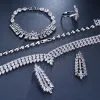 Strands Emmaya cyrkons Cubic Zirkonia Naszyjne kolczyki