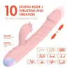 Silicone Auto Inserção Dildo Vibrador Feminino Lançamento de Tongue vibrador Clitóris clitóris Rabbit Massage Brinquedos de masturbação para mulheres