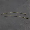 Pulseiras apdgg 100 pcs 50 mm 24k Gold Copper Metal Ball Pins para brincos de pérolas Bracelets Colares