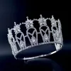 Jewelry Pageant Crowns Miss Beauty Crown Quanlity Rhinestone Tiaras Bridal Wedding Hair Jewelry Accessories Adjustable Headband mo232