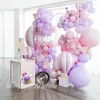 Lila makkaronballon girland Erz Kit Geburtstagsfeier Dekor Kinder Babyparty Mädchen Latex Ballon Kette Hochzeitsfeier Lieferungen 240417