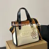 Sac de créateur de qualité supérieure sac fourre-tout Tabby Luxury LE Handbag Classic Lettre toile Shopping à l'épaule